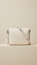 Ivory Mist Leather Crossbody Bag