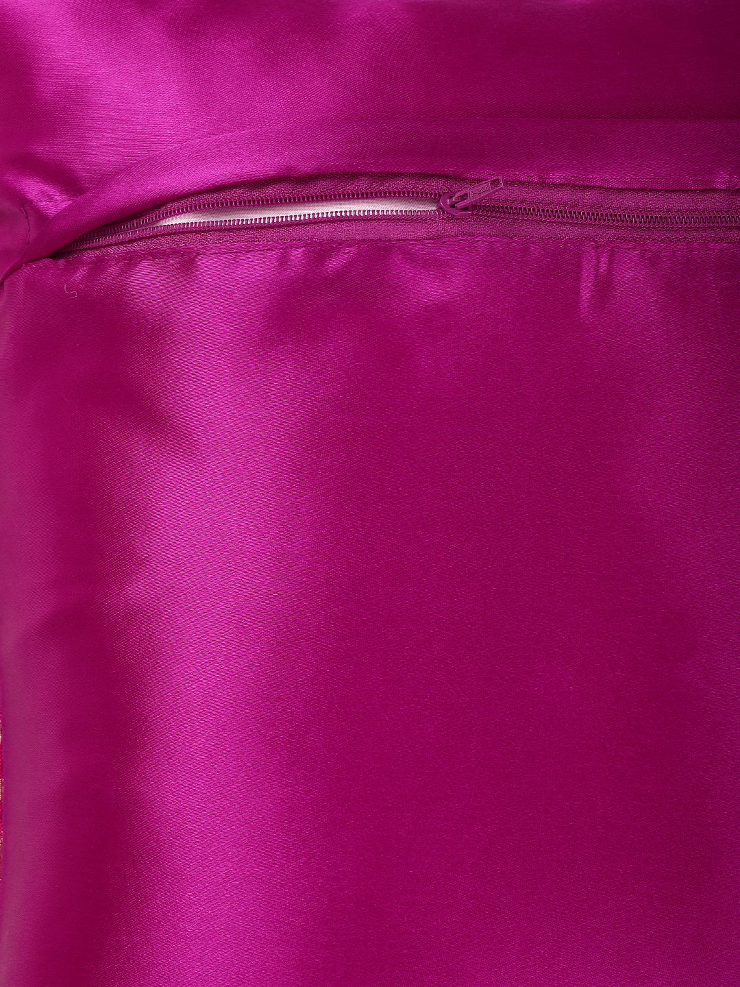Silkfab Set 0f 5 Decorative Silk Cushion Covers (16x16) Drop Fuchsia - SILKFAB